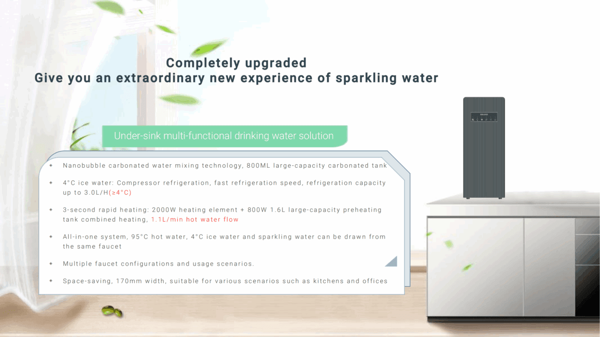 Multifunctional Under-sink carbonated water dispenser